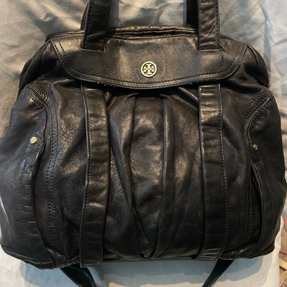 Tory Burch Leather Satchel Crossbody